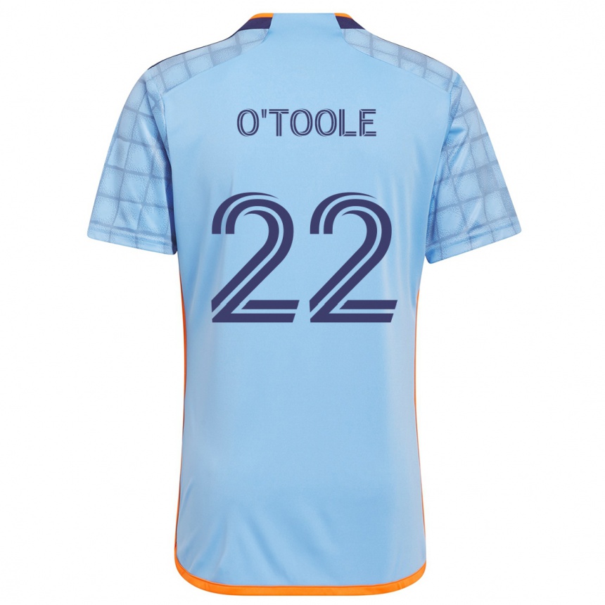 Niño Fútbol Camiseta Kevin O'toole #22 Azul Naranja 1ª Equipación 2024/25 Argentina