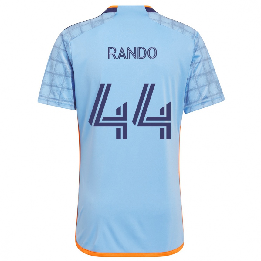 Niño Fútbol Camiseta Alex Rando #44 Azul Naranja 1ª Equipación 2024/25 Argentina