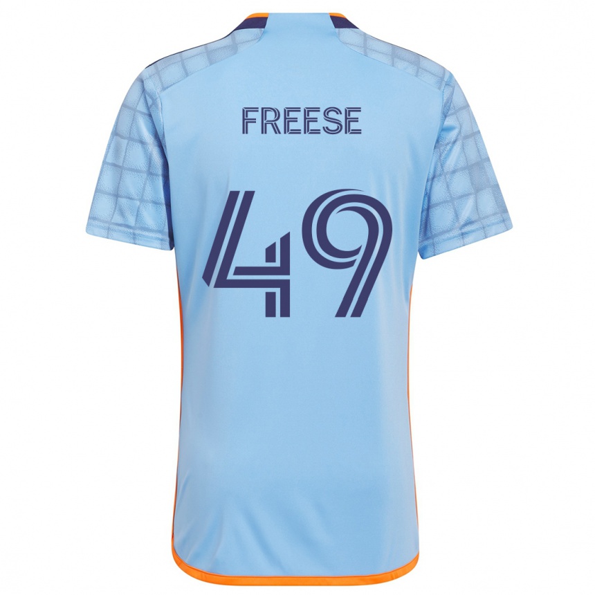 Niño Fútbol Camiseta Matt Freese #49 Azul Naranja 1ª Equipación 2024/25 Argentina