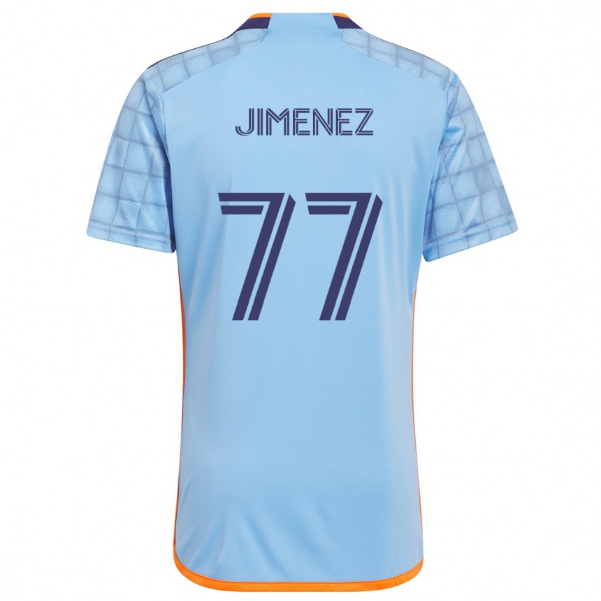 Niño Fútbol Camiseta Jonathan Jiménez #77 Azul Naranja 1ª Equipación 2024/25 Argentina