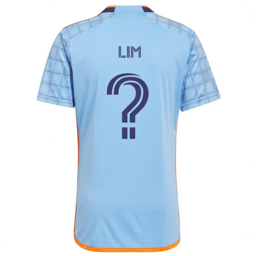 Niño Fútbol Camiseta Evan Lim #0 Azul Naranja 1ª Equipación 2024/25 Argentina