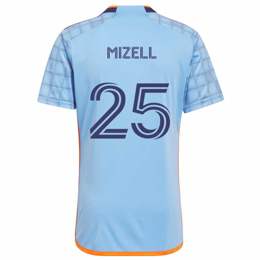 Niño Fútbol Camiseta Cody Mizell #25 Azul Naranja 1ª Equipación 2024/25 Argentina