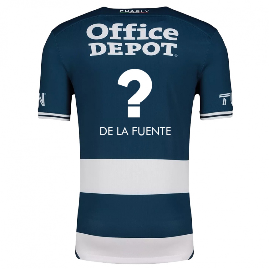 Niño Fútbol Camiseta Paulino De La Fuente #0 Azul Blanco 1ª Equipación 2024/25 Argentina