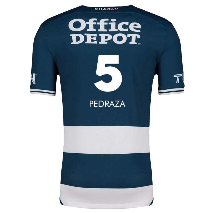 Niño Fútbol Camiseta Pedro Pedraza #5 Azul Blanco 1ª Equipación 2024/25 Argentina