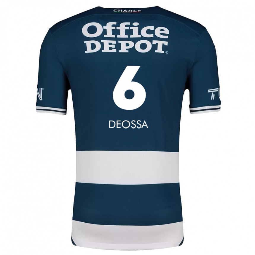 Niño Fútbol Camiseta Nelson Deossa #6 Azul Blanco 1ª Equipación 2024/25 Argentina