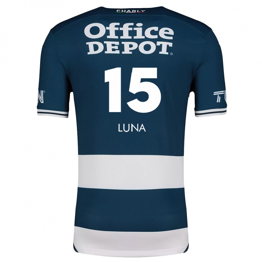 Niño Fútbol Camiseta Israel Luna #15 Azul Blanco 1ª Equipación 2024/25 Argentina