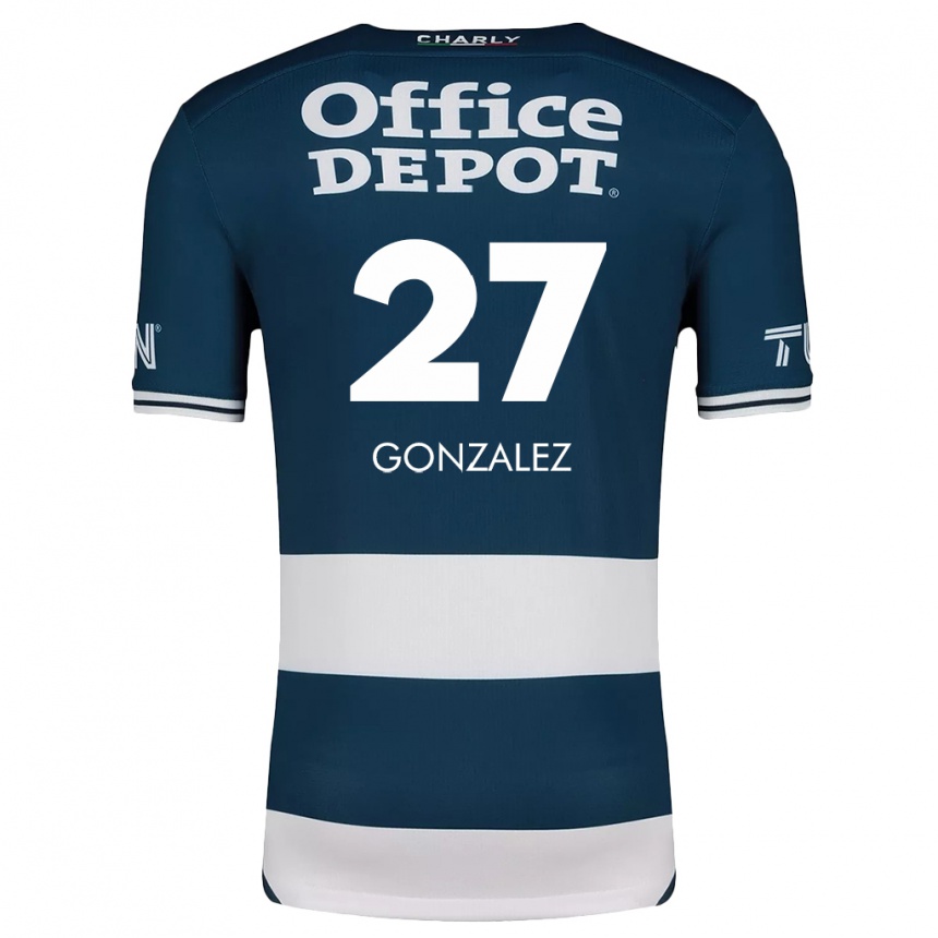 Niño Fútbol Camiseta Owen González #27 Azul Blanco 1ª Equipación 2024/25 Argentina