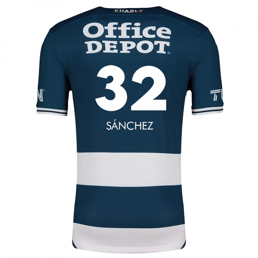 Niño Fútbol Camiseta Carlos Sánchez #32 Azul Blanco 1ª Equipación 2024/25 Argentina