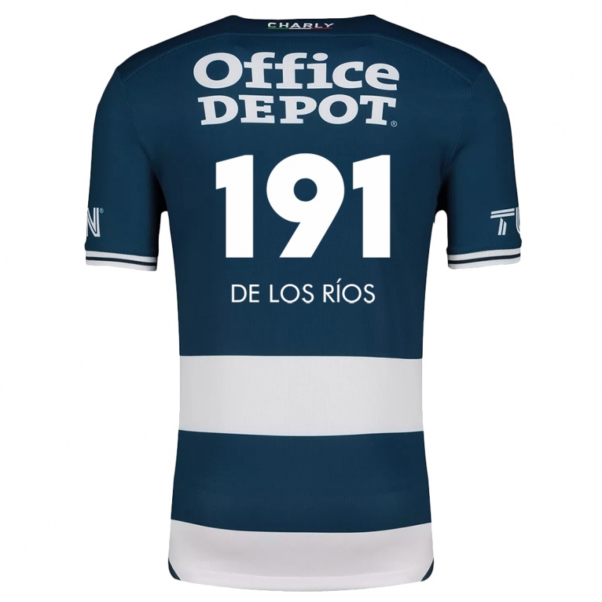 Niño Fútbol Camiseta Sergio De Los Ríos #191 Azul Blanco 1ª Equipación 2024/25 Argentina