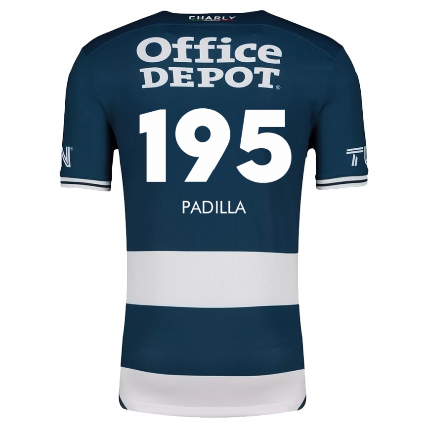 Niño Fútbol Camiseta Ángel Padilla #195 Azul Blanco 1ª Equipación 2024/25 Argentina