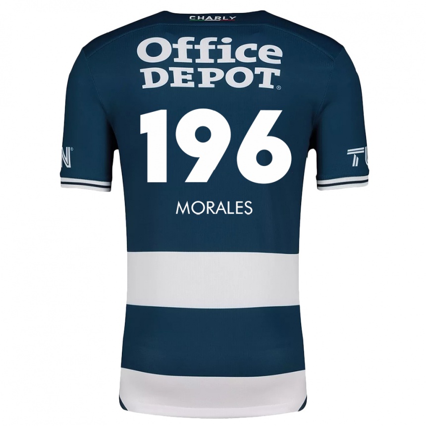 Niño Fútbol Camiseta Erik Morales #196 Azul Blanco 1ª Equipación 2024/25 Argentina