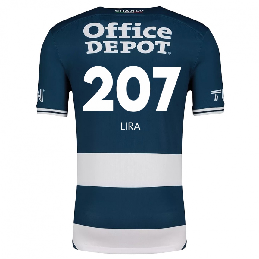 Niño Fútbol Camiseta Almir Lira #207 Azul Blanco 1ª Equipación 2024/25 Argentina