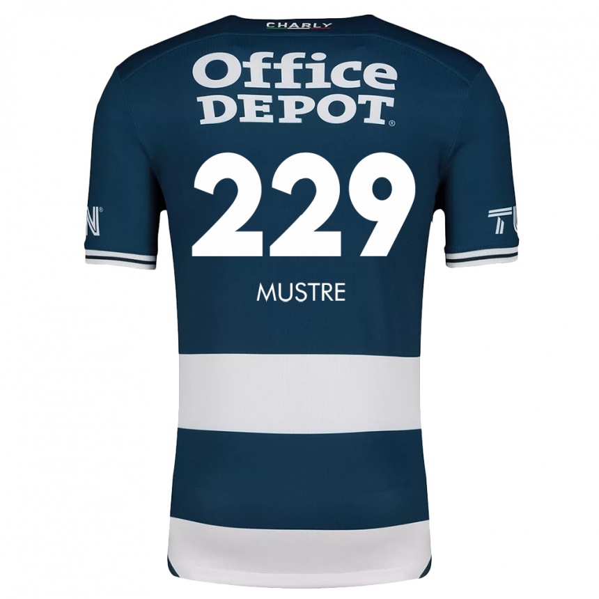 Niño Fútbol Camiseta Eduardo Mustre #229 Azul Blanco 1ª Equipación 2024/25 Argentina