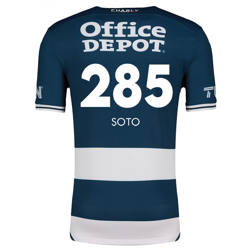 Niño Fútbol Camiseta Edwin Soto #285 Azul Blanco 1ª Equipación 2024/25 Argentina