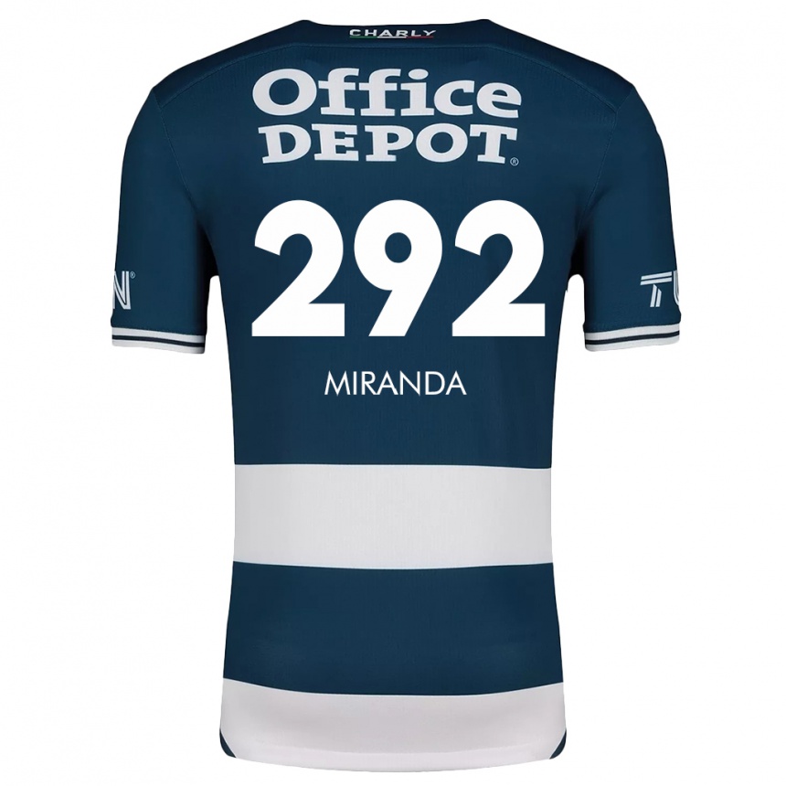 Niño Fútbol Camiseta Herbey Miranda #292 Azul Blanco 1ª Equipación 2024/25 Argentina