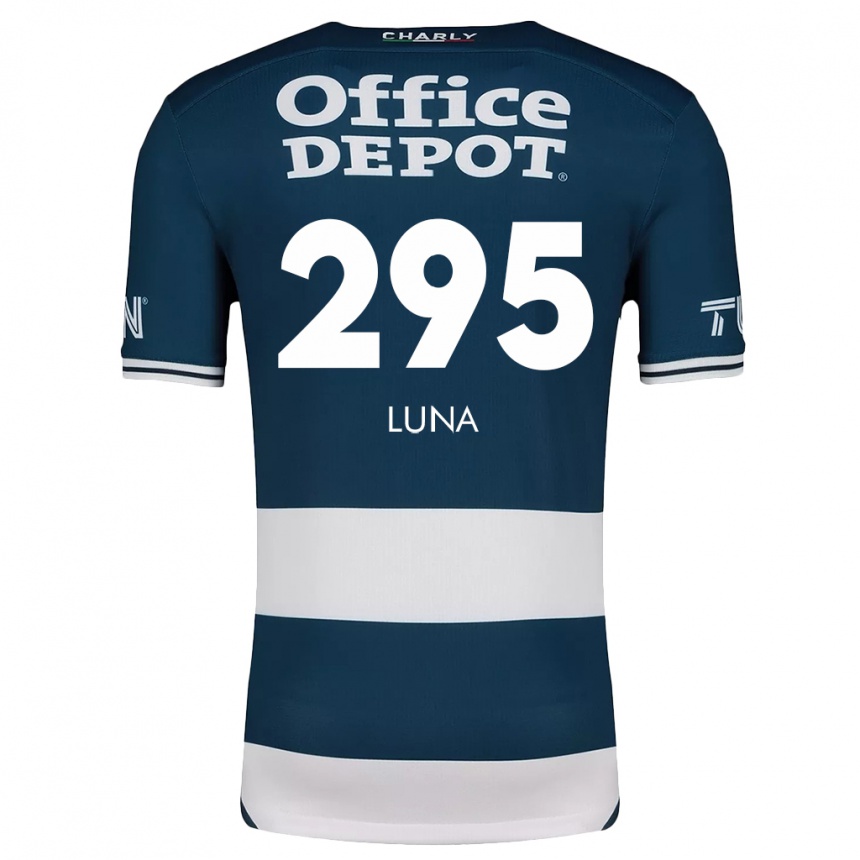 Niño Fútbol Camiseta Irving Luna #295 Azul Blanco 1ª Equipación 2024/25 Argentina