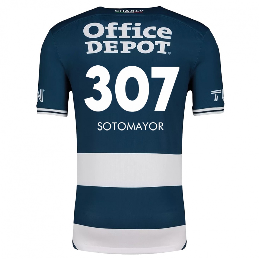 Niño Fútbol Camiseta Jacob Sotomayor #307 Azul Blanco 1ª Equipación 2024/25 Argentina