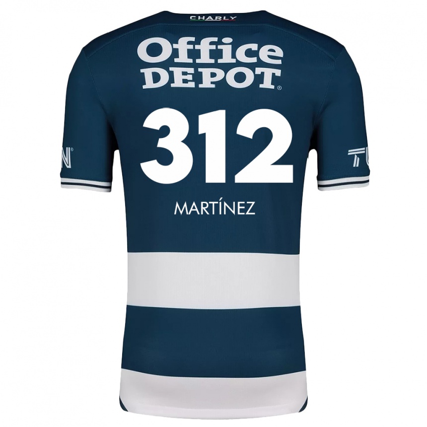 Niño Fútbol Camiseta Ulises Martínez #312 Azul Blanco 1ª Equipación 2024/25 Argentina