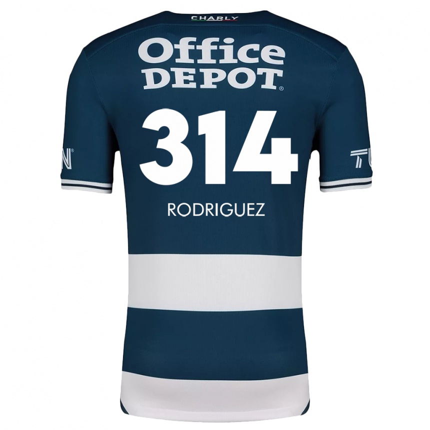 Niño Fútbol Camiseta Alan Rodríguez #314 Azul Blanco 1ª Equipación 2024/25 Argentina