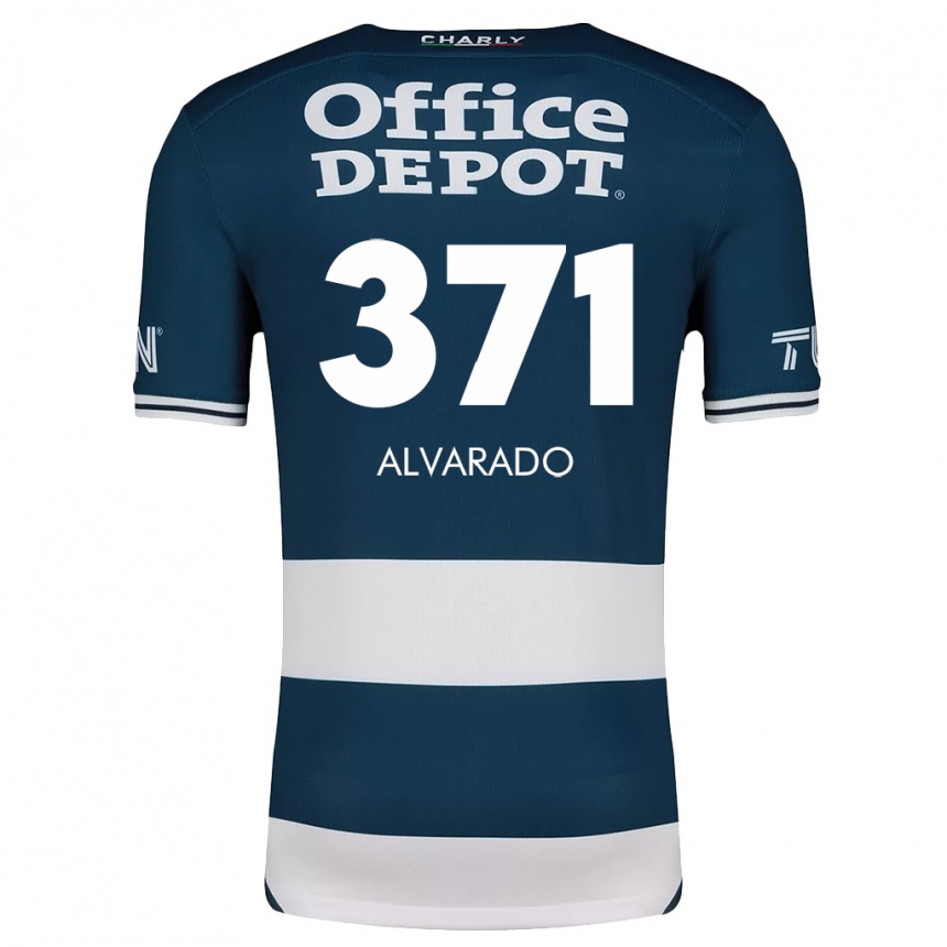 Niño Fútbol Camiseta Brandon Alvarado #371 Azul Blanco 1ª Equipación 2024/25 Argentina