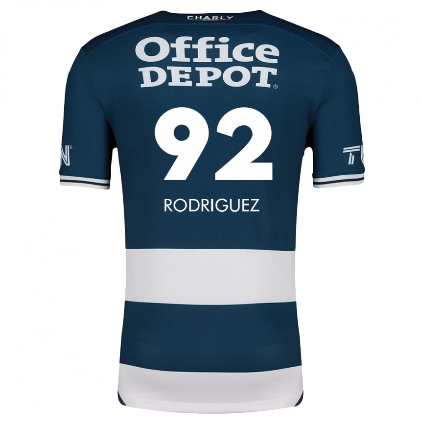 Niño Fútbol Camiseta Sergio Rodríguez #92 Azul Blanco 1ª Equipación 2024/25 Argentina