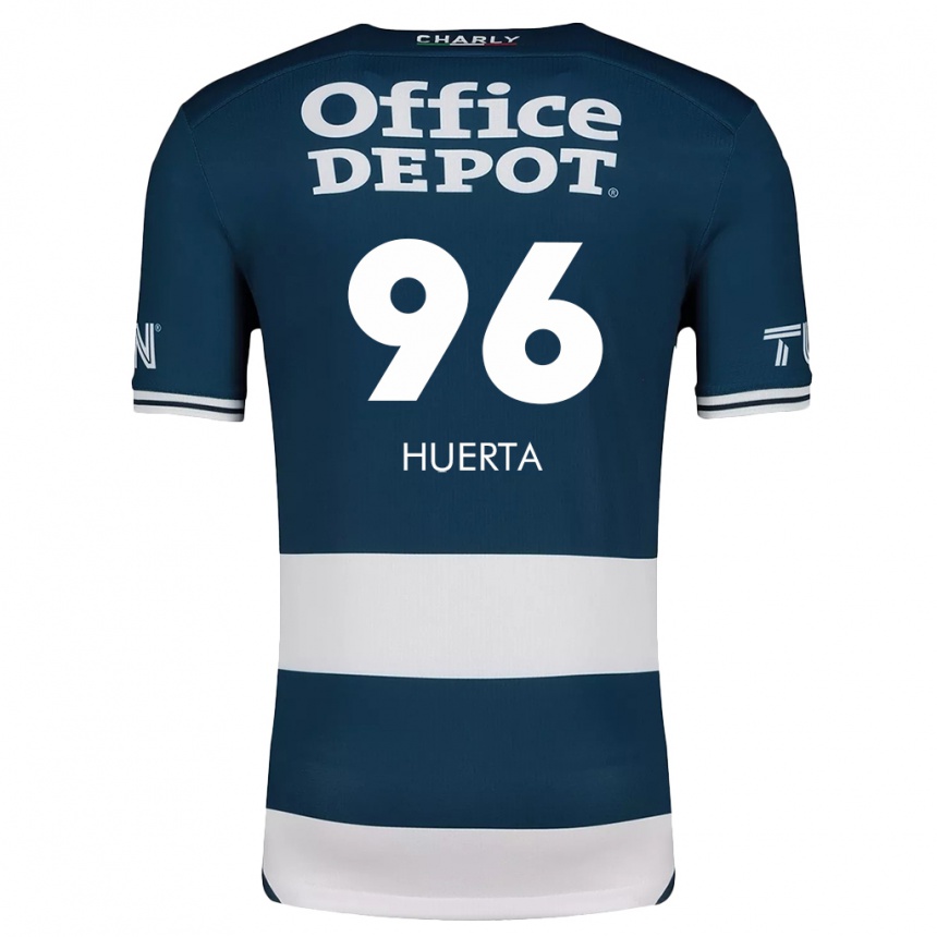 Niño Fútbol Camiseta Edwin Huerta #96 Azul Blanco 1ª Equipación 2024/25 Argentina