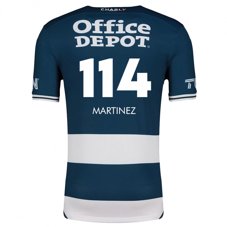 Niño Fútbol Camiseta Jesús Martínez #114 Azul Blanco 1ª Equipación 2024/25 Argentina