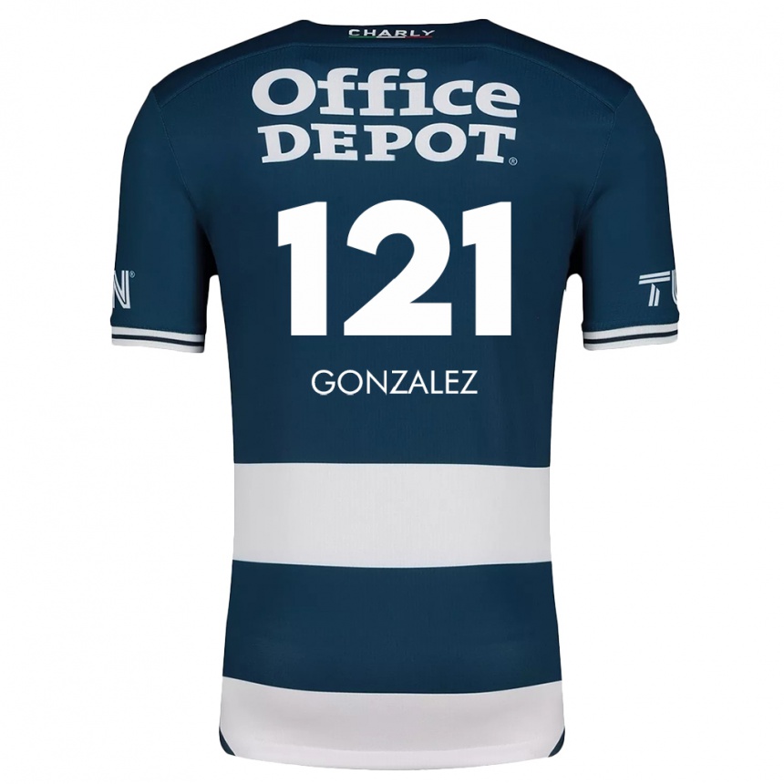 Niño Fútbol Camiseta Cristian González #121 Azul Blanco 1ª Equipación 2024/25 Argentina