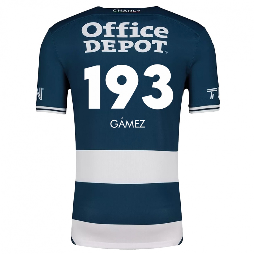 Niño Fútbol Camiseta Juan Gámez #193 Azul Blanco 1ª Equipación 2024/25 Argentina