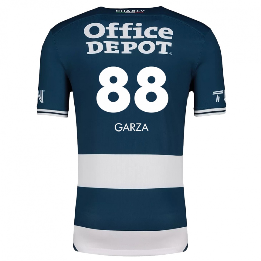 Niño Fútbol Camiseta Adrián Garza #88 Azul Blanco 1ª Equipación 2024/25 Argentina