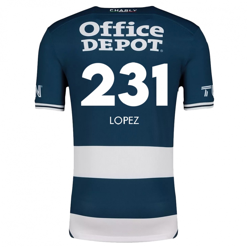 Niño Fútbol Camiseta Víctor López #231 Azul Blanco 1ª Equipación 2024/25 Argentina