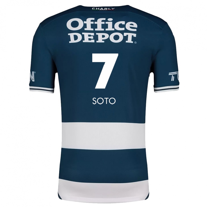 Niño Fútbol Camiseta Alice Soto #7 Azul Blanco 1ª Equipación 2024/25 Argentina