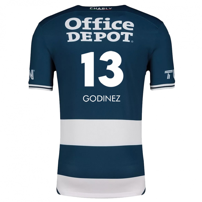 Niño Fútbol Camiseta Alexandra Godínez #13 Azul Blanco 1ª Equipación 2024/25 Argentina