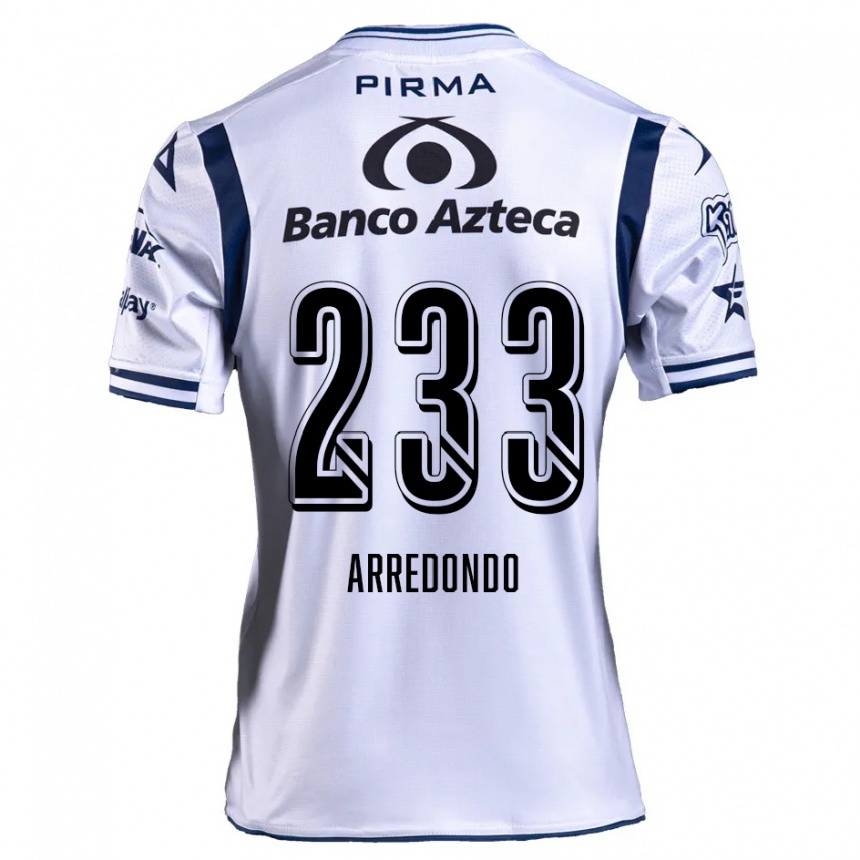 Niño Fútbol Camiseta Ángel Arredondo #233 Blanco Azul Marino 1ª Equipación 2024/25 Argentina