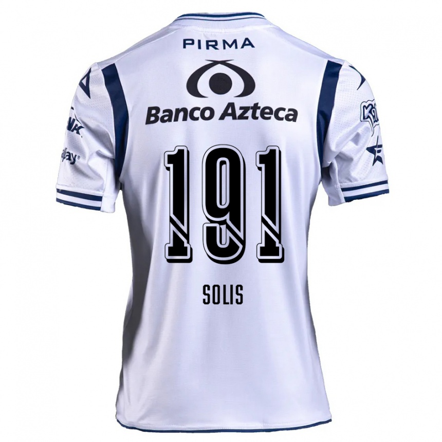 Niño Fútbol Camiseta César Solís #191 Blanco Azul Marino 1ª Equipación 2024/25 Argentina