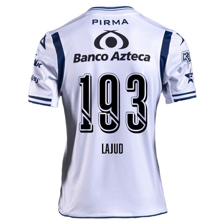 Niño Fútbol Camiseta Rodrigo Lajud #193 Blanco Azul Marino 1ª Equipación 2024/25 Argentina