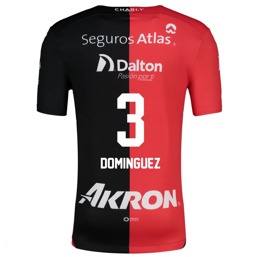 Niño Fútbol Camiseta Idekel Domínguez #3 Negro Rojo 1ª Equipación 2024/25 Argentina