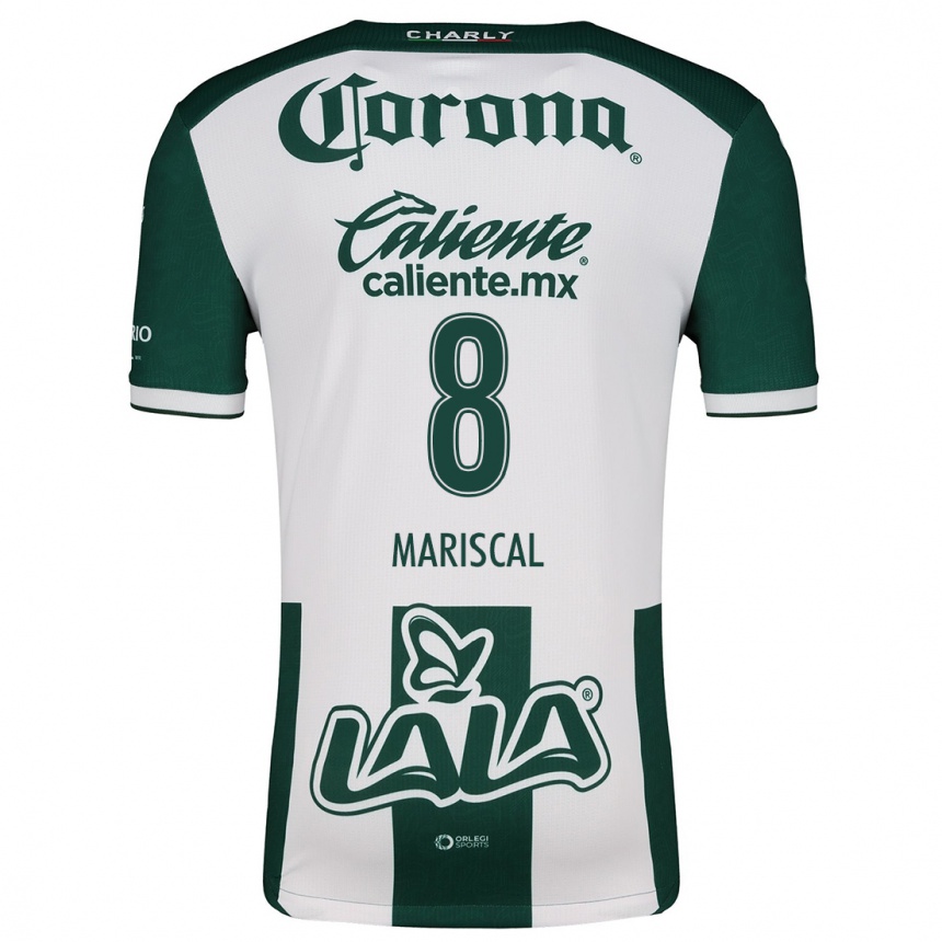 Niño Fútbol Camiseta Salvador Mariscal #8 Verde Blanco 1ª Equipación 2024/25 Argentina