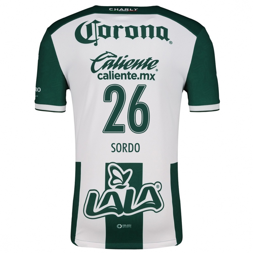 Niño Fútbol Camiseta Ramiro Sordo #26 Verde Blanco 1ª Equipación 2024/25 Argentina