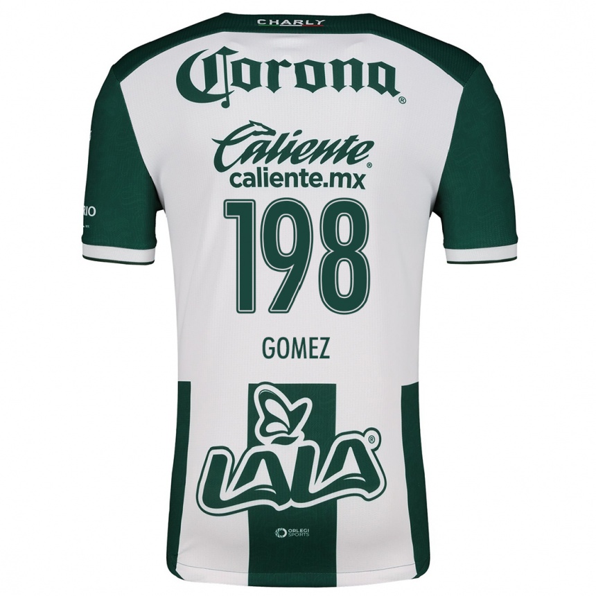 Niño Fútbol Camiseta Isaác Gómez #198 Verde Blanco 1ª Equipación 2024/25 Argentina