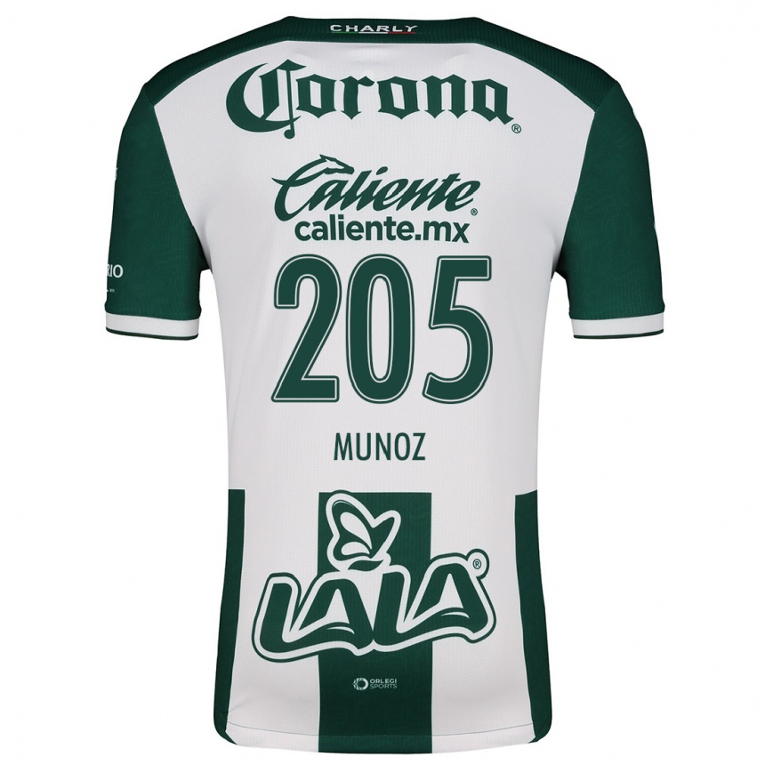 Niño Fútbol Camiseta Guillermo Muñoz #205 Verde Blanco 1ª Equipación 2024/25 Argentina