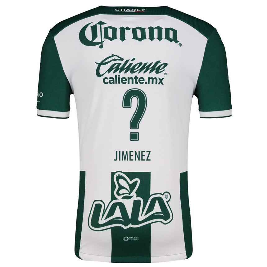 Niño Fútbol Camiseta Tahiel Jiménez #0 Verde Blanco 1ª Equipación 2024/25 Argentina