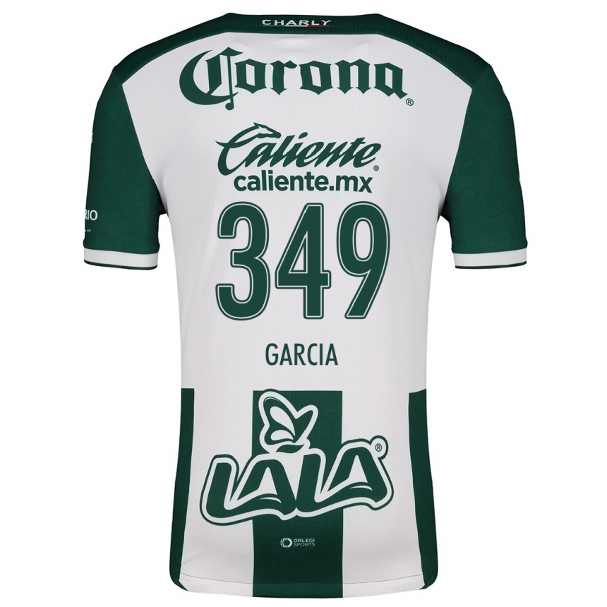 Niño Fútbol Camiseta Diego García #349 Verde Blanco 1ª Equipación 2024/25 Argentina