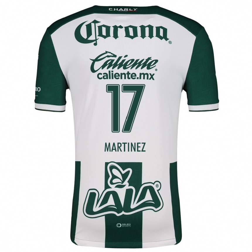 Niño Fútbol Camiseta Marianne Martínez #17 Verde Blanco 1ª Equipación 2024/25 Argentina