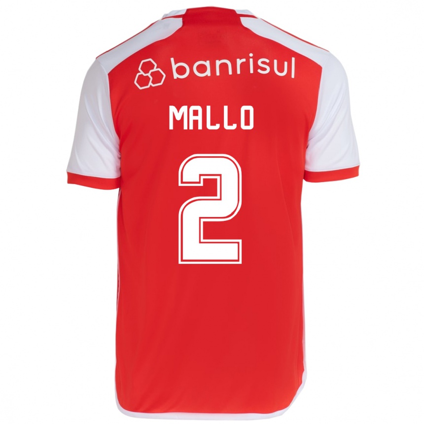 Niño Fútbol Camiseta Hugo Mallo #2 Rojo Blanco 1ª Equipación 2024/25 Argentina