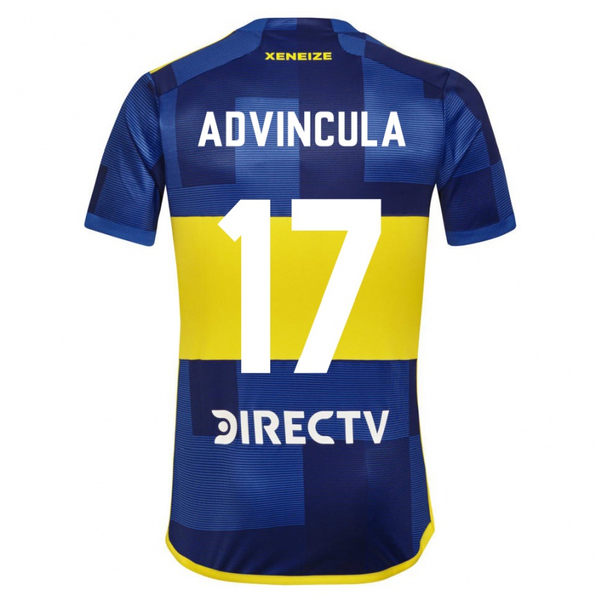 Niño Fútbol Camiseta Luis Advincula #17 Azul Amarillo 1ª Equipación 2024/25 Argentina