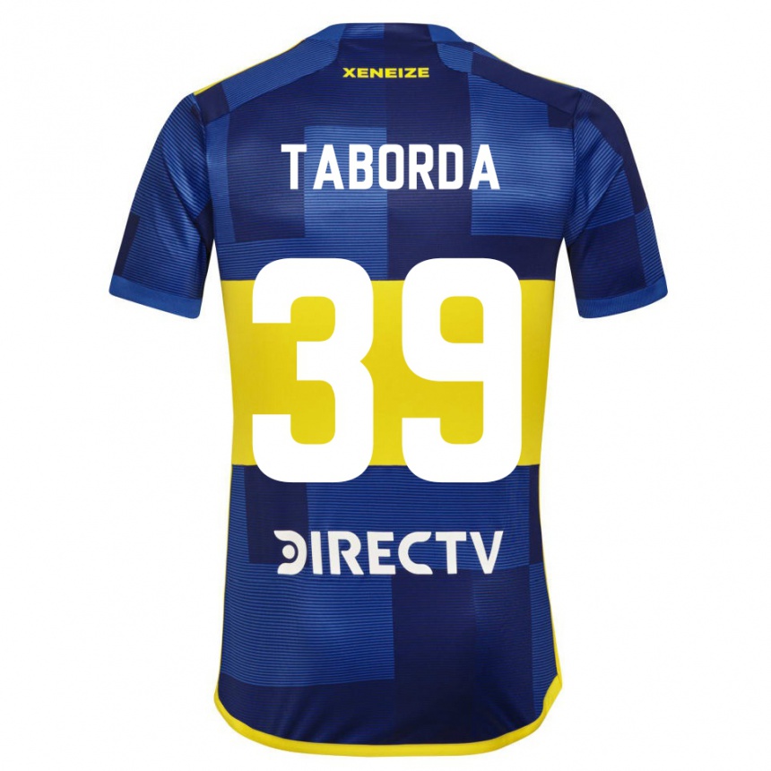 Niño Fútbol Camiseta Vicente Taborda #39 Azul Amarillo 1ª Equipación 2024/25 Argentina