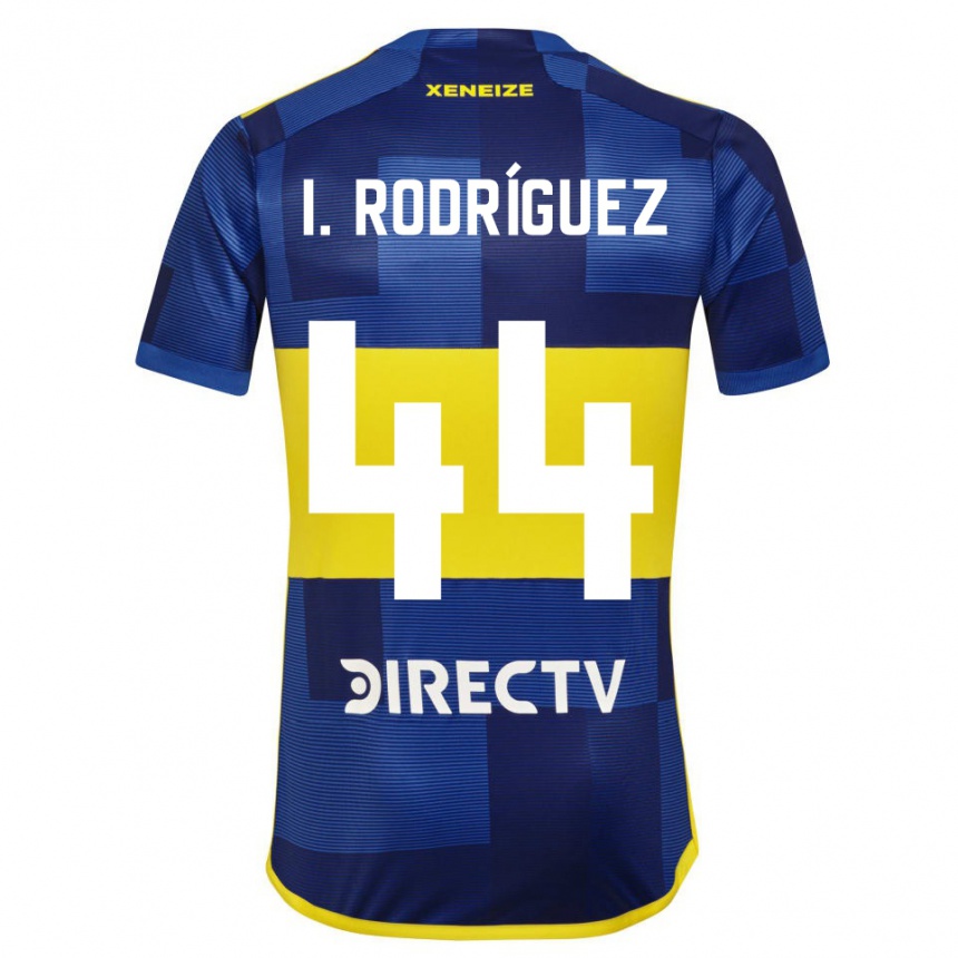 Niño Fútbol Camiseta Ignacio Rodríguez #44 Azul Amarillo 1ª Equipación 2024/25 Argentina