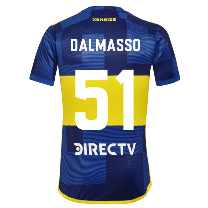 Niño Fútbol Camiseta Santiago Dalmasso #51 Azul Amarillo 1ª Equipación 2024/25 Argentina