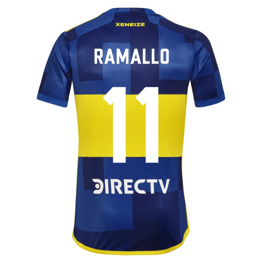 Niño Fútbol Camiseta Yael Ramallo #11 Azul Amarillo 1ª Equipación 2024/25 Argentina